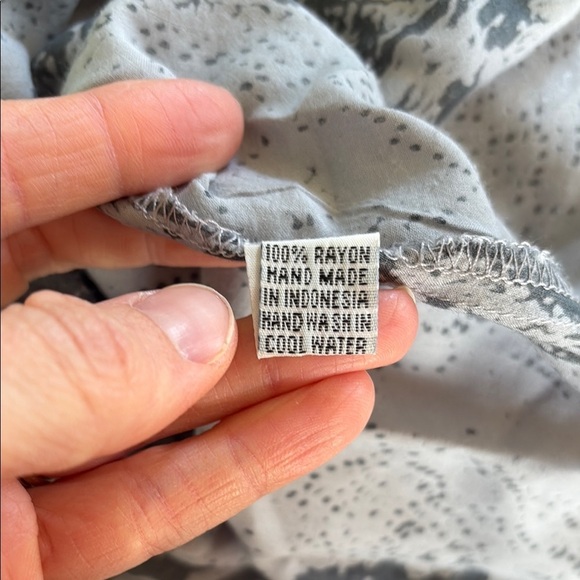 Free People Gray and White Snake Print Maxi Dress Sequins Size S - Picture 6 of 7